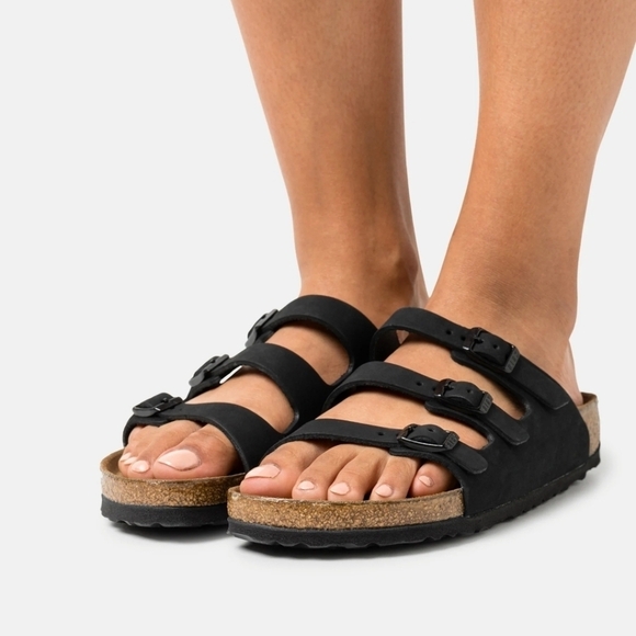 Aerothotic Women Florida Leather sandal slide flats shoes sz 40/9 - Picture 1 of 13